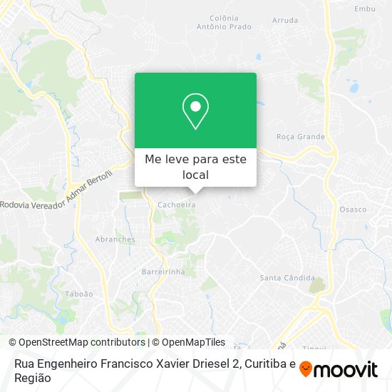 Rua Engenheiro Francisco Xavier Driesel 2 mapa