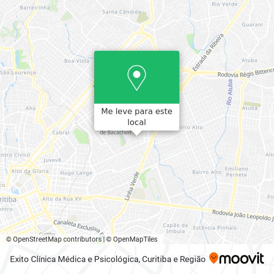 Exito Clínica Médica e Psicológica mapa