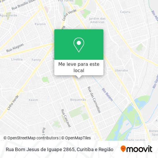 Rua Bom Jesus de Iguape 2865 mapa