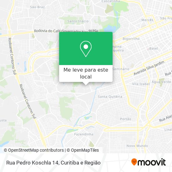 Rua Pedro Koschla 14 mapa