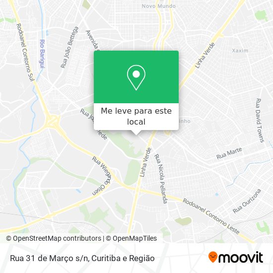 Rua 31 de Março s/n mapa