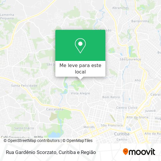 Rua Gardênio Scorzato mapa