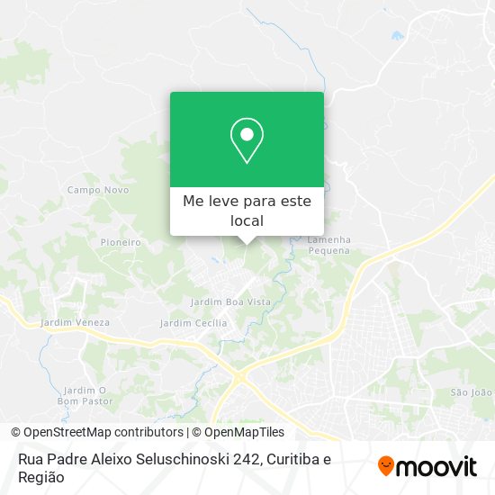 Rua Padre Aleixo Seluschinoski 242 mapa