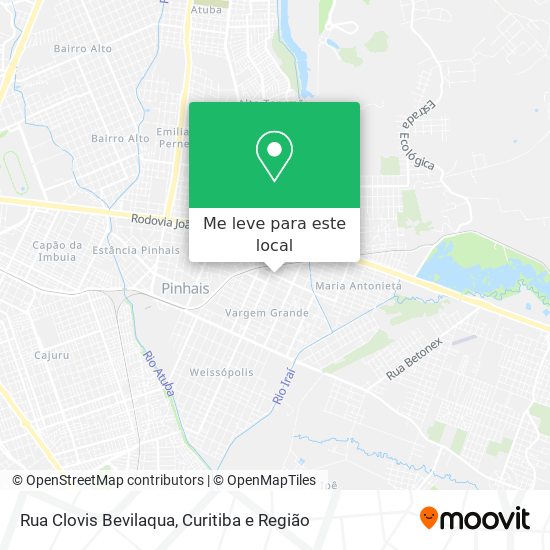 Rua Clovis Bevilaqua mapa