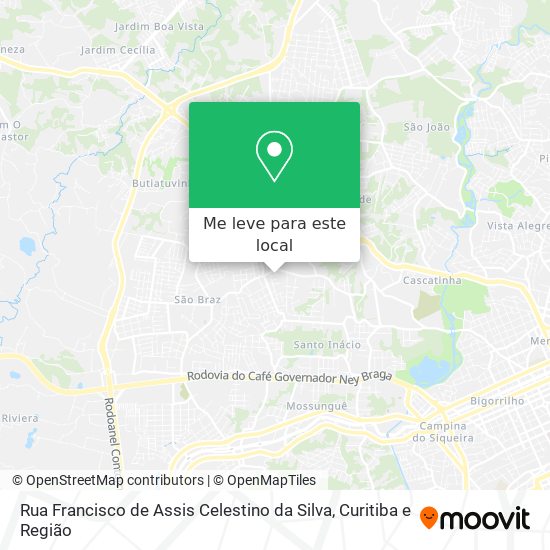 Rua Francisco de Assis Celestino da Silva mapa