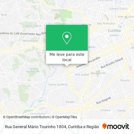 Rua General Mário Tourinho 1804 mapa