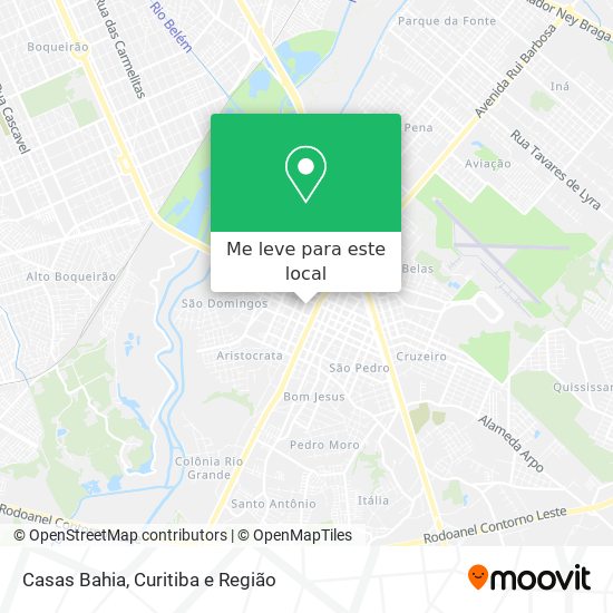 Casas Bahia mapa