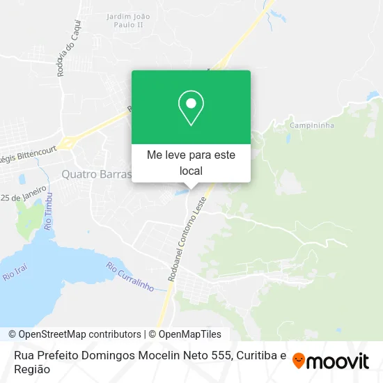 Rua Prefeito Domingos Mocelin Neto 555 mapa