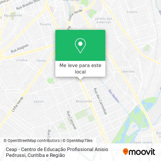 Ceap - Centro de Educação Profissional Anisio Pedrussi mapa