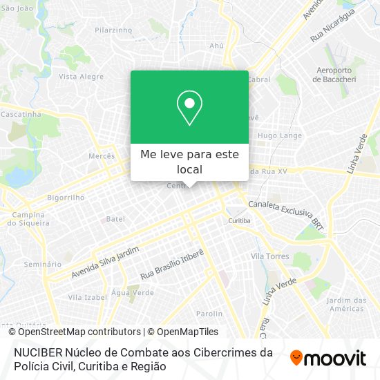 NUCIBER Núcleo de Combate aos Cibercrimes da Polícia Civil mapa