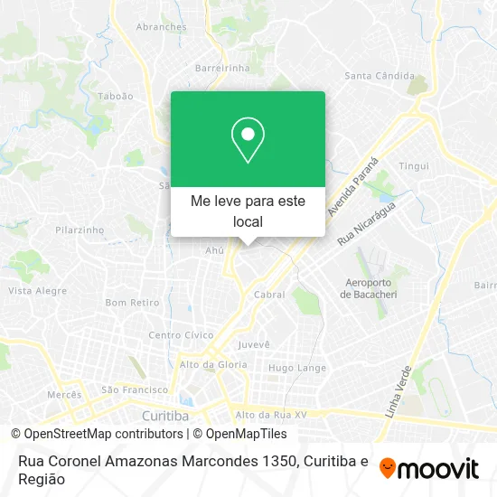 Rua Coronel Amazonas Marcondes 1350 mapa