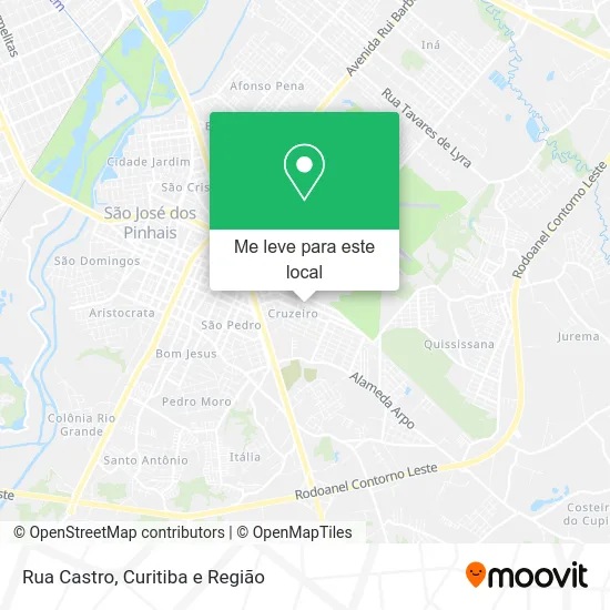 Rua Castro mapa