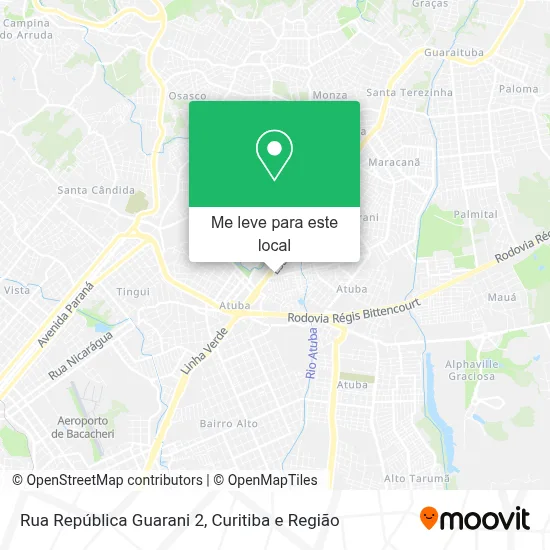 Rua República Guarani 2 mapa