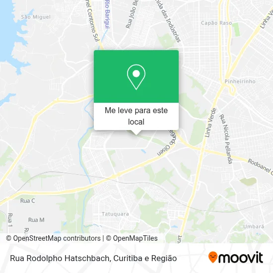 Rua Rodolpho Hatschbach mapa