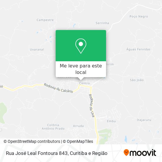 Rua José Leal Fontoura 843 mapa