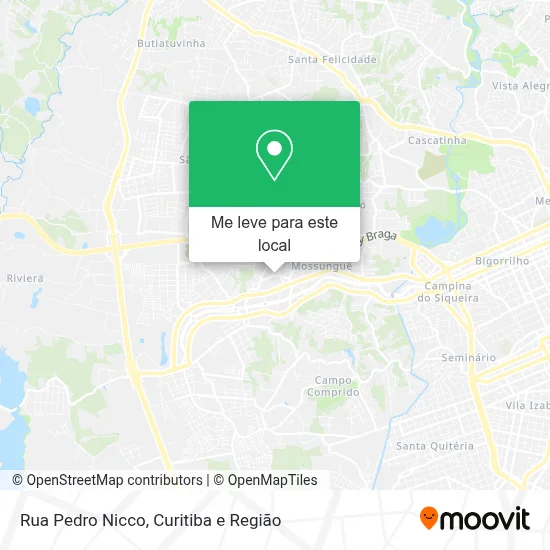 Rua Pedro Nicco mapa