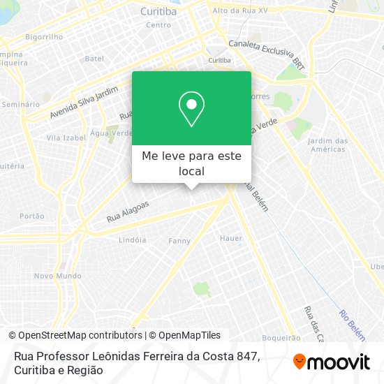 Rua Professor Leônidas Ferreira da Costa 847 mapa
