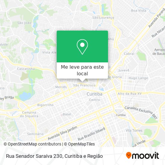 Rua Senador Saraíva 230 mapa
