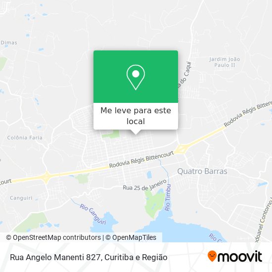 Rua Angelo Manenti 827 mapa