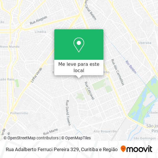 Rua Adalberto Ferruci Pereira 329 mapa
