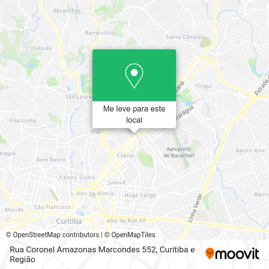 Rua Coronel Amazonas Marcondes 552 mapa