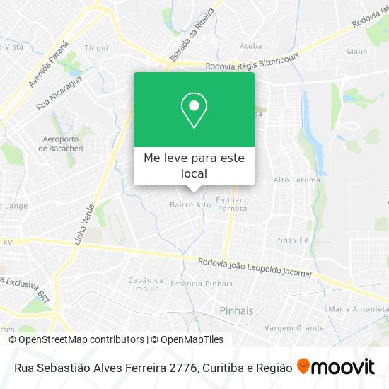 Rua Sebastião Alves Ferreira 2776 mapa