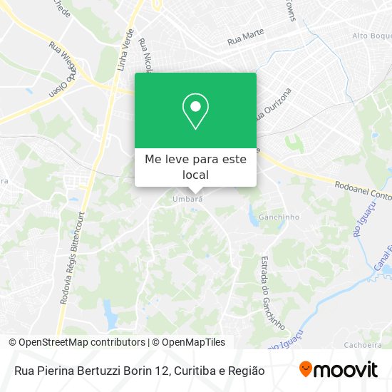 Rua Pierina Bertuzzi Borin 12 mapa