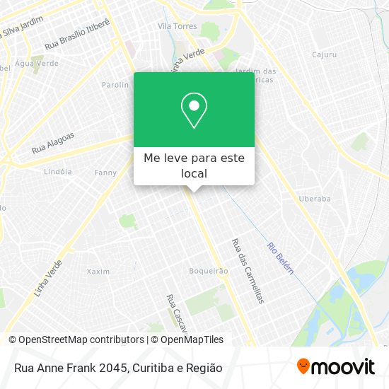 Rua Anne Frank 2045 mapa
