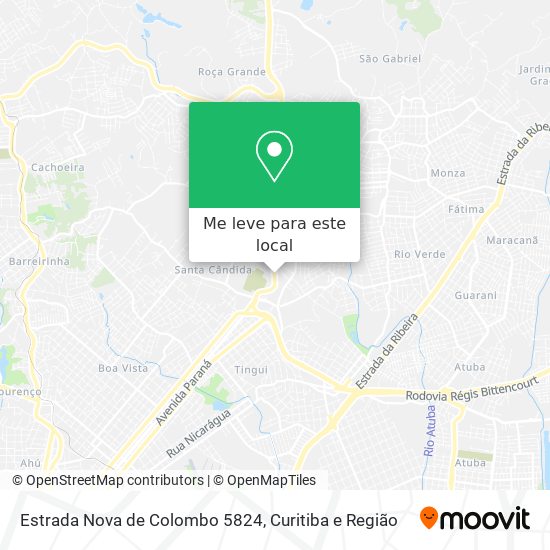 Estrada Nova de Colombo 5824 mapa