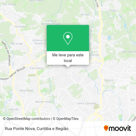 Rua Ponte Nova mapa
