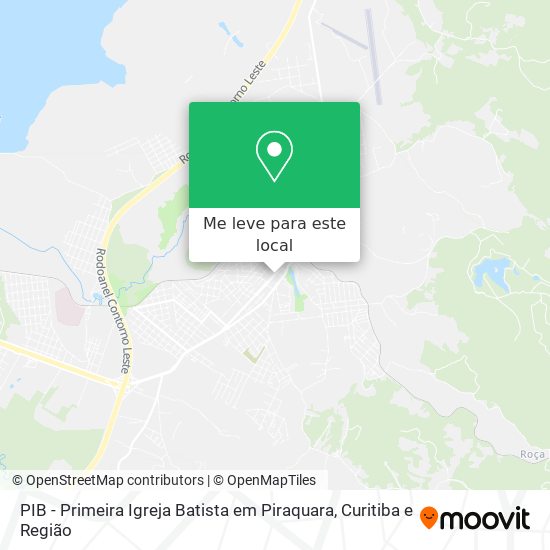 PIB - Primeira Igreja Batista em Piraquara mapa