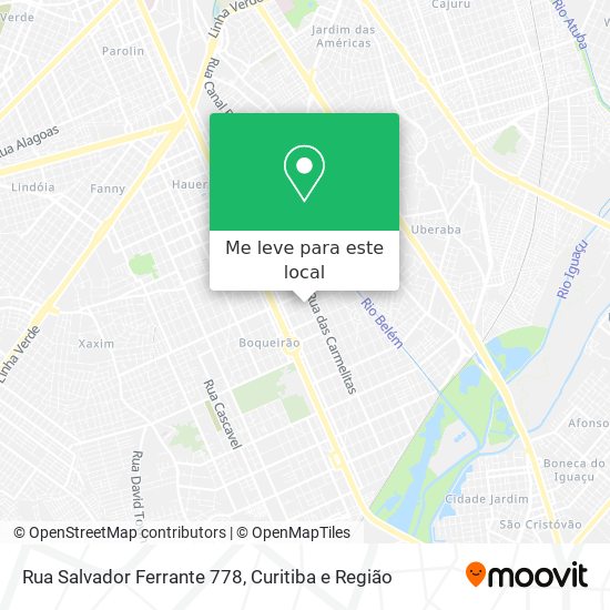 Rua Salvador Ferrante 778 mapa