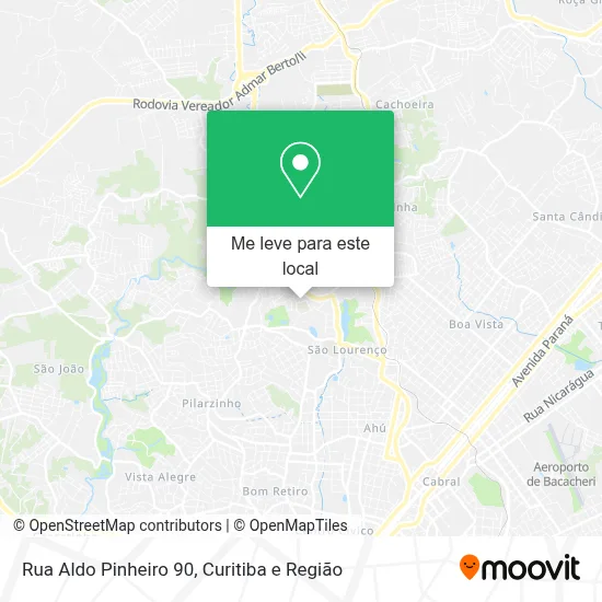 Rua Aldo Pinheiro 90 mapa