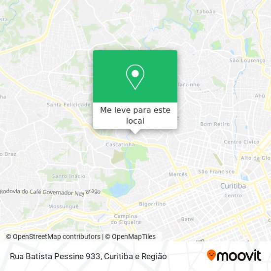 Rua Batista Pessine 933 mapa
