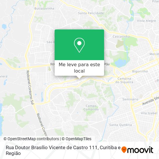 Rua Doutor Brasílio Vicente de Castro 111 mapa