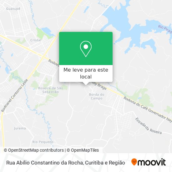 Rua Abílio Constantino da Rocha mapa