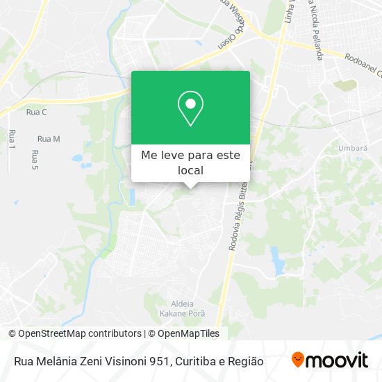 Rua Melânia Zeni Visinoni 951 mapa