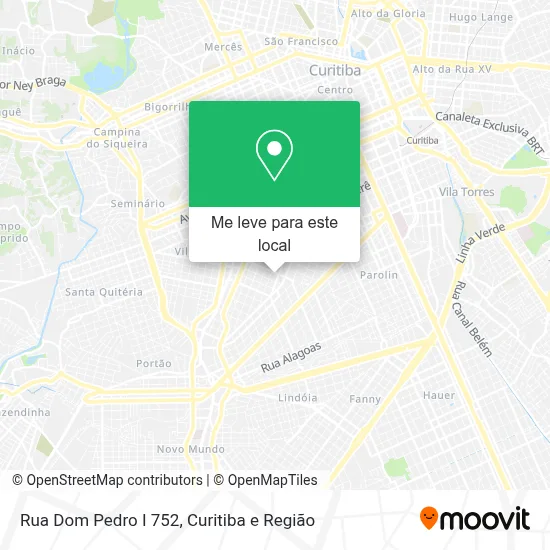 Rua Dom Pedro I 752 mapa