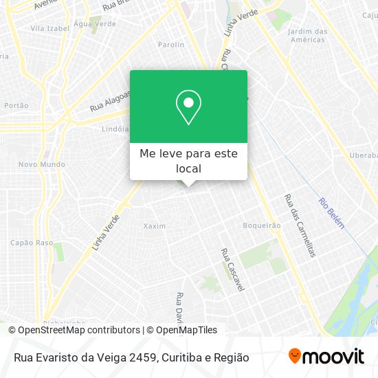 Rua Evaristo da Veiga 2459 mapa