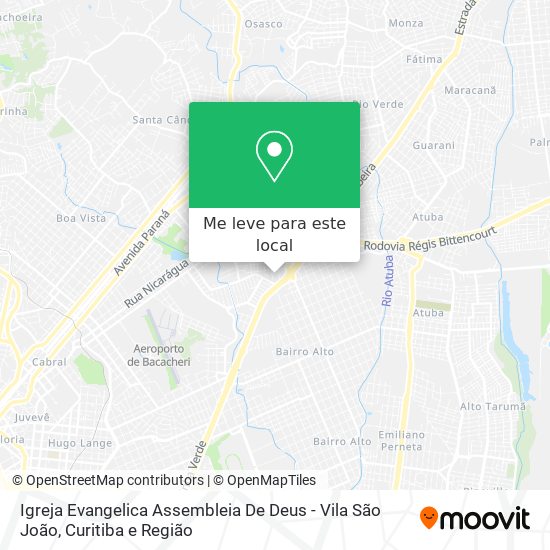 Igreja Evangelica Assembleia De Deus - Vila São João mapa