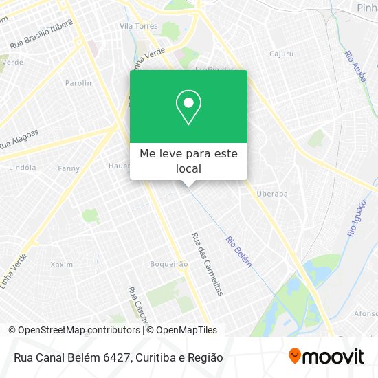 Rua Canal Belém 6427 mapa