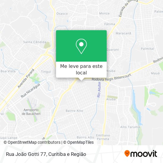 Rua João Gotti 77 mapa