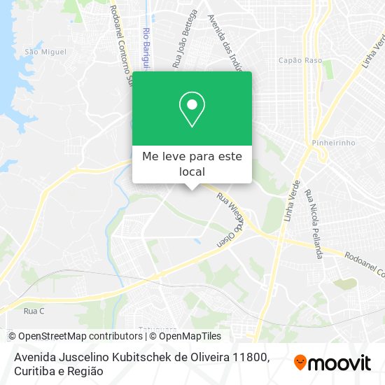 Avenida Juscelino Kubitschek de Oliveira 11800 mapa
