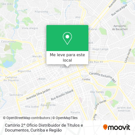 Cartório 2º Ofício Distribuidor de Títulos e Documentos mapa