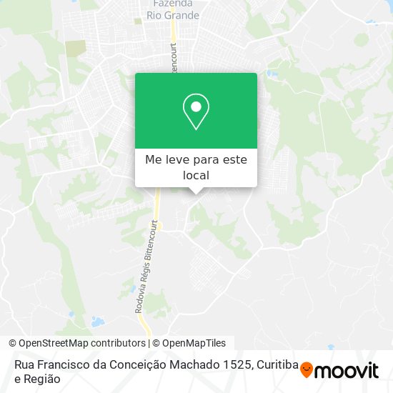 Rua Francisco da Conceição Machado 1525 mapa