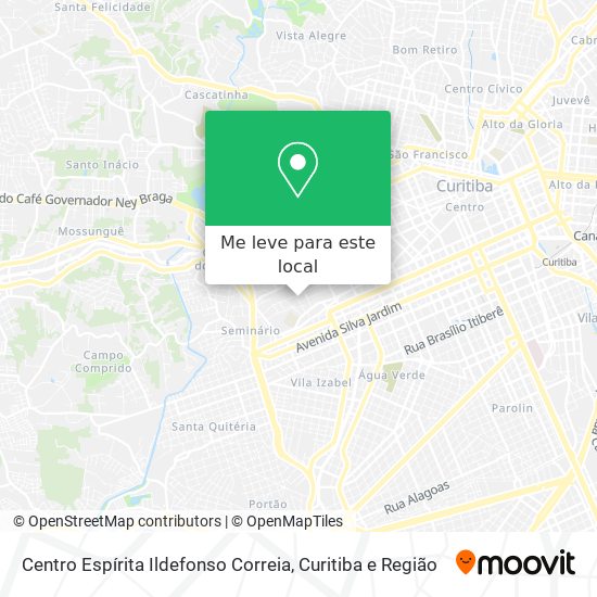 Centro Espírita Ildefonso Correia mapa