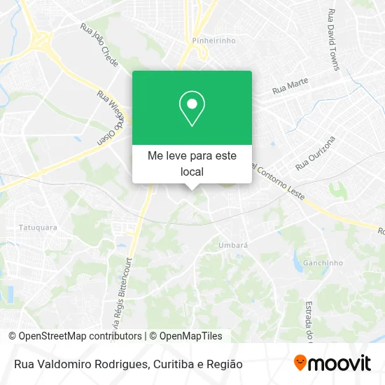 Rua Valdomiro Rodrigues mapa