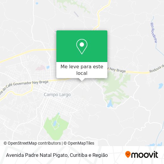 Avenida Padre Natal Pigato mapa