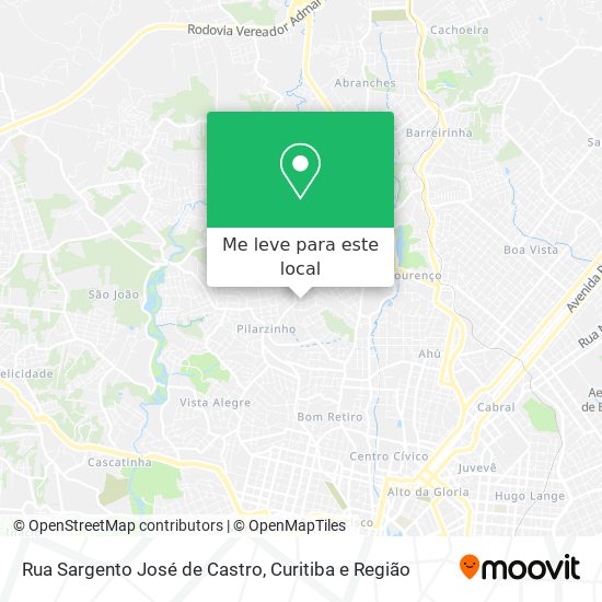 Rua Sargento José de Castro mapa