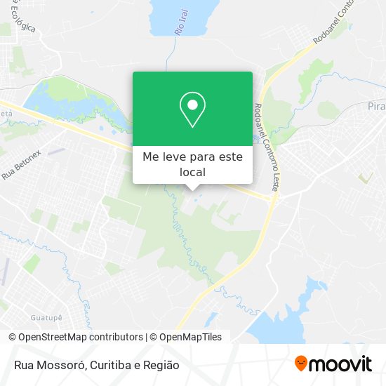 Rua Mossoró mapa